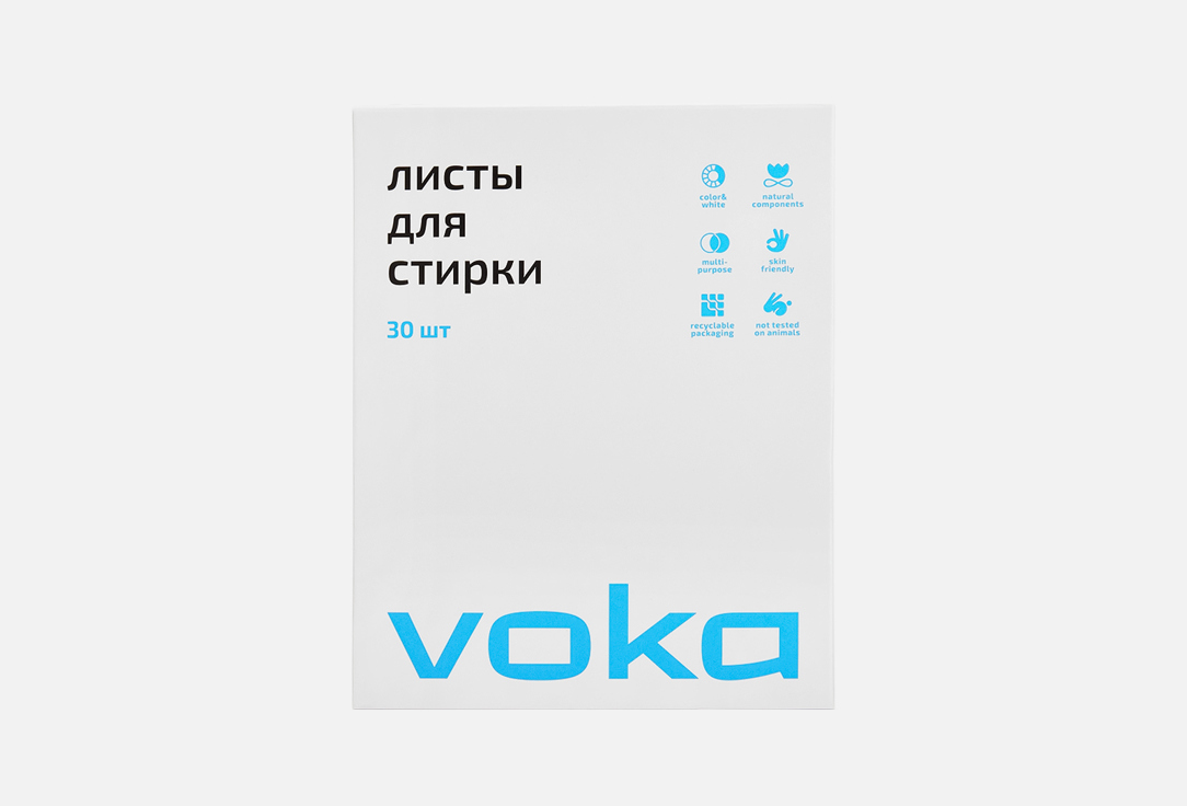

Листы для стирки VOKA, Colored and white 30 шт