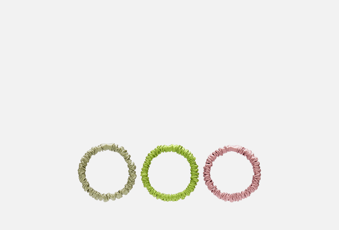 Изображение товара Набор резинок для волос REAL SILK MINI GREEN из шелка