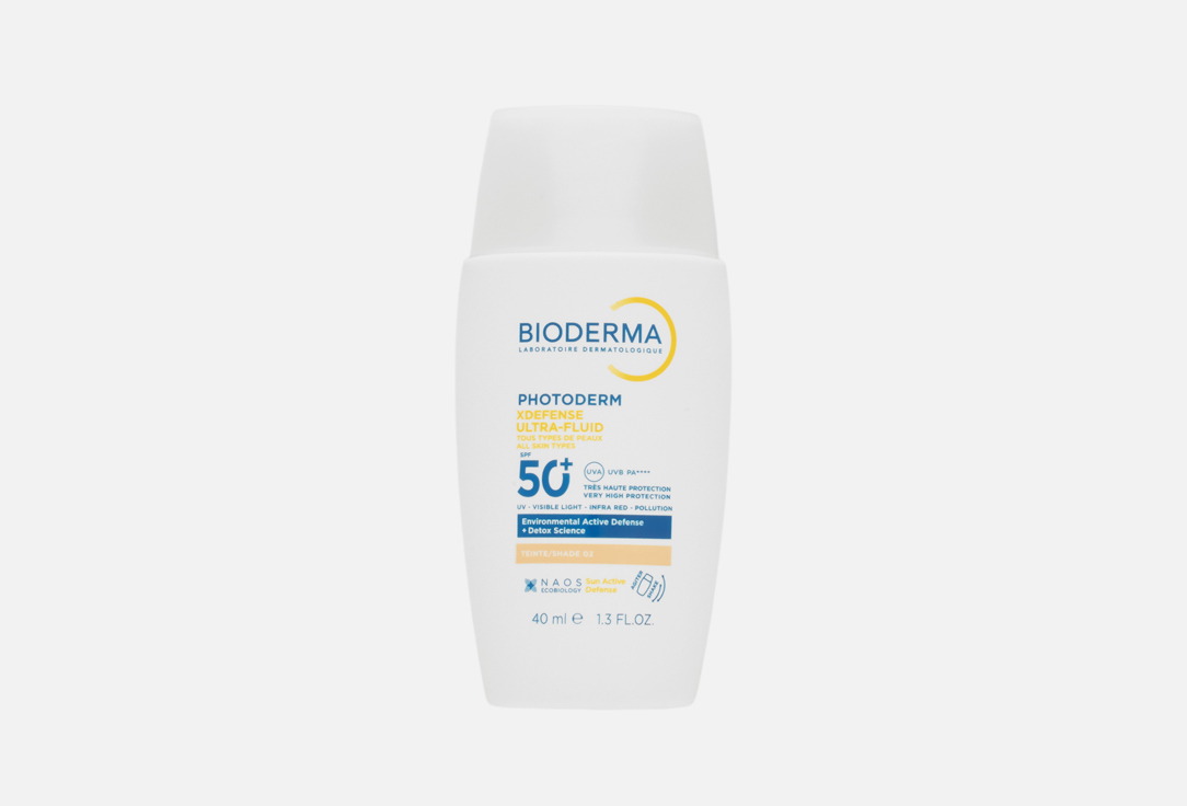 Солнцезащитный тональный флюид для лица SPF 50+ BIODERMA Photoderm Xdefense 40 мл