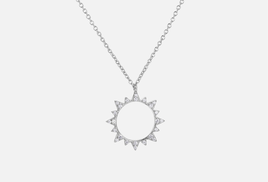 Изображение товара Серебряное колье Fresh Sun Silver с фианитами 925 пробы узор якорь