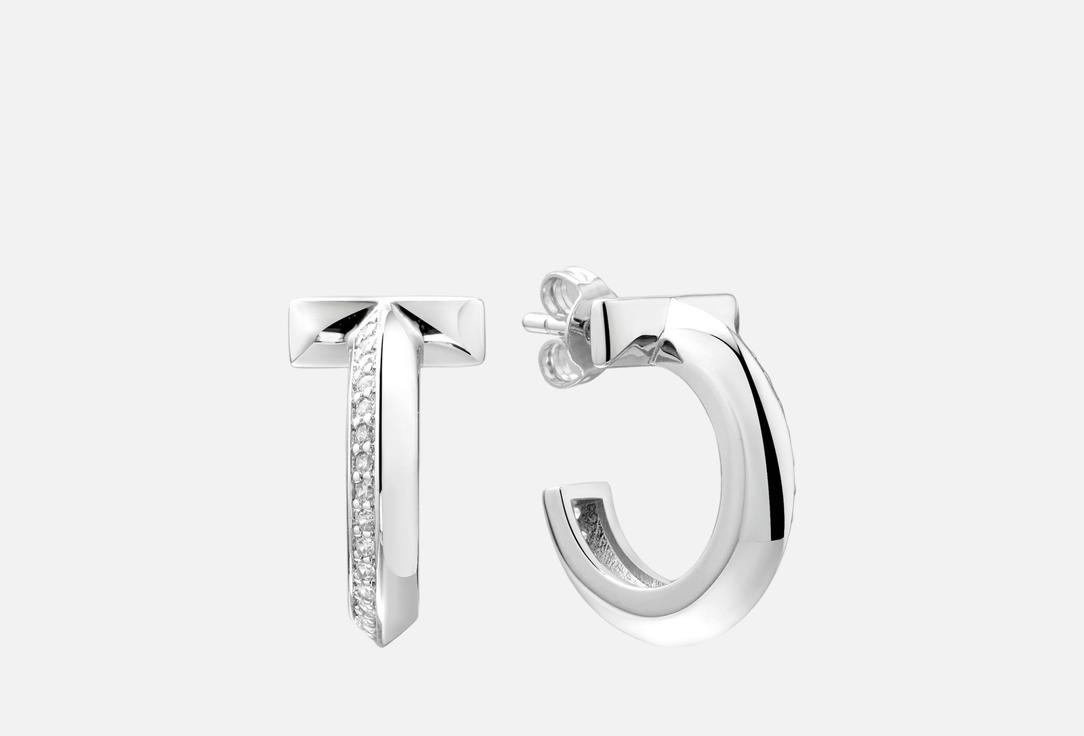 Изображение товара Серьги серебряные Fresh Geometry Silver