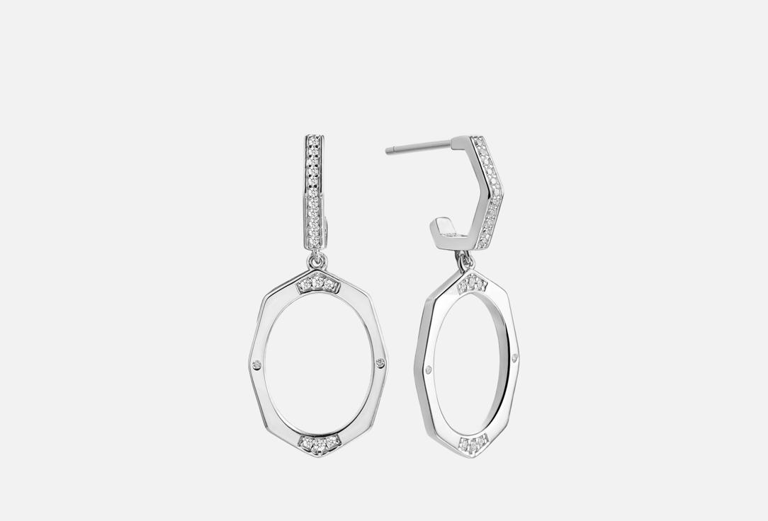 Изображение товара Серьги серебряные Fresh Geometry Silver