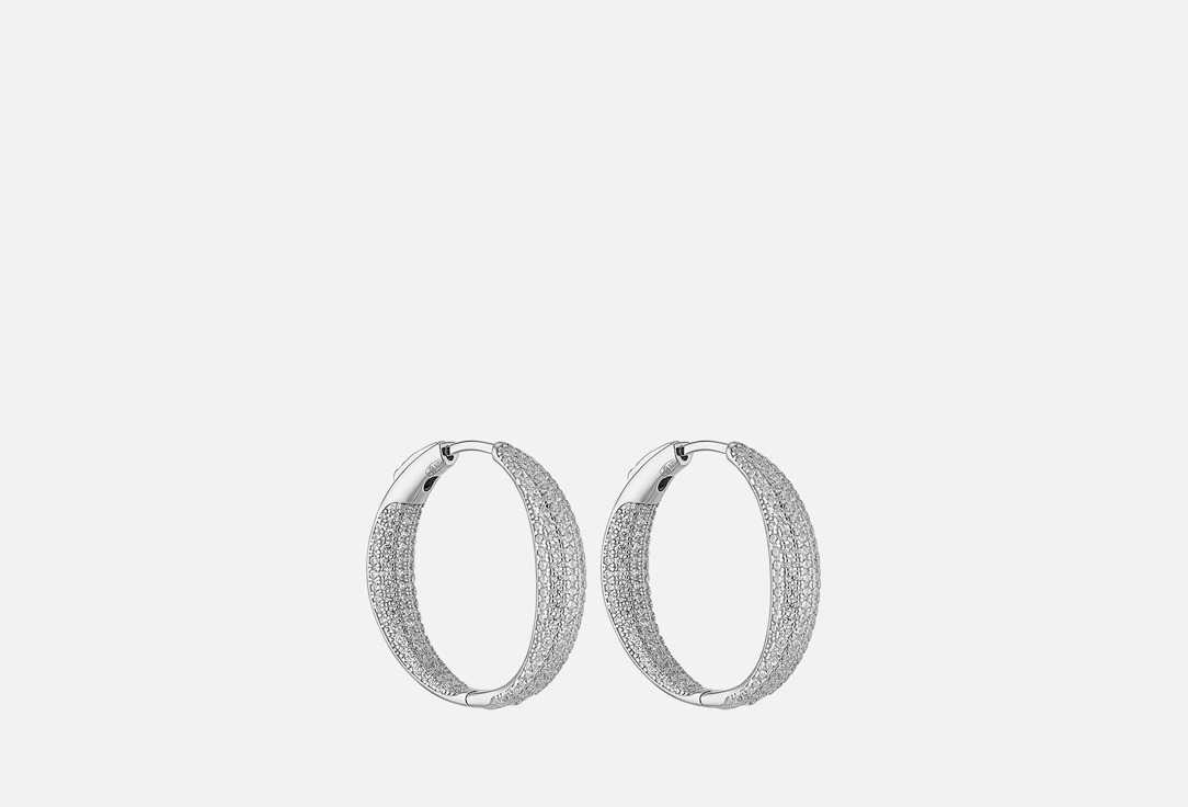 Изображение товара Серьги серебряные Fresh Congo Silver diameter 28