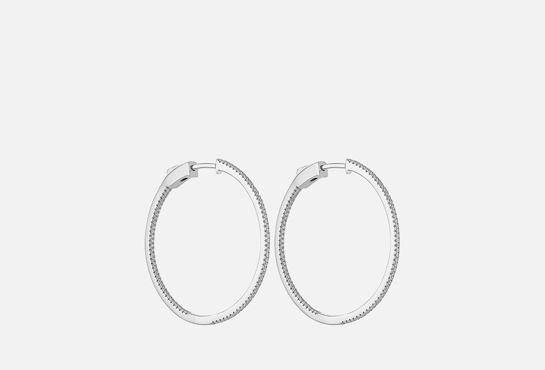 Изображение товара Серьги серебряные Fresh Congo Silver diameter 40