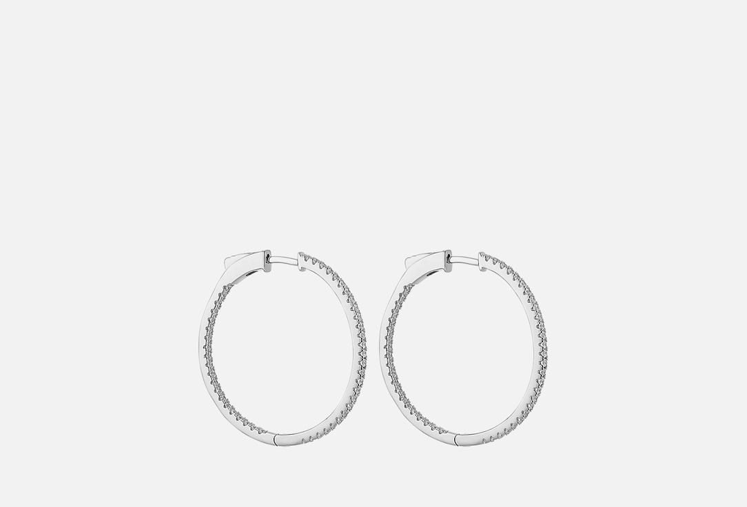 Изображение товара Серьги серебряные Fresh Congo Silver diameter 35