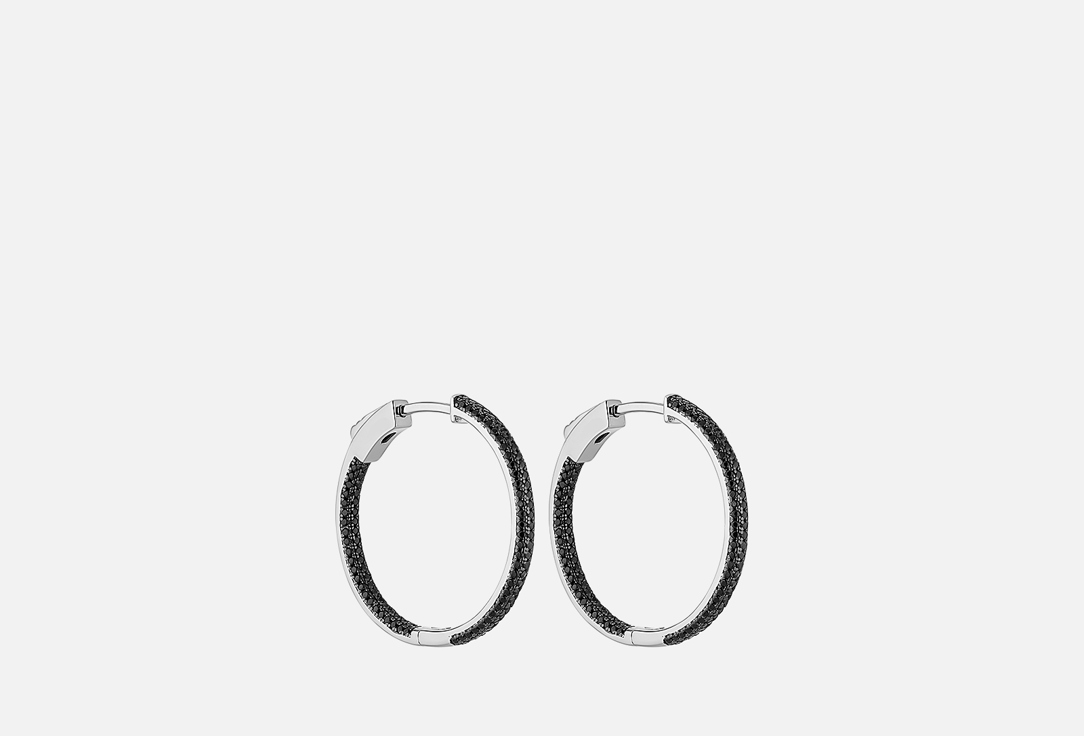 Серьги серебряные FRESH Congo Silver diameter 30 2 шт