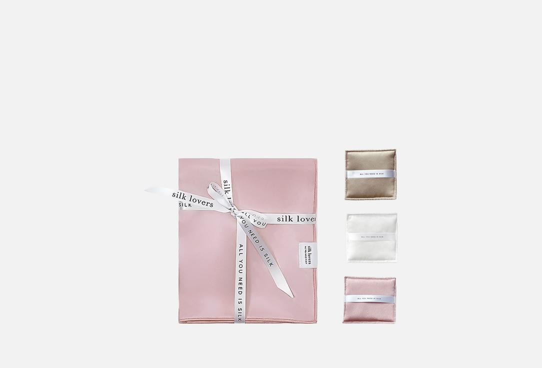 

Набор для здоровой кожи лица SILK LOVERS, Розовый, Пудра