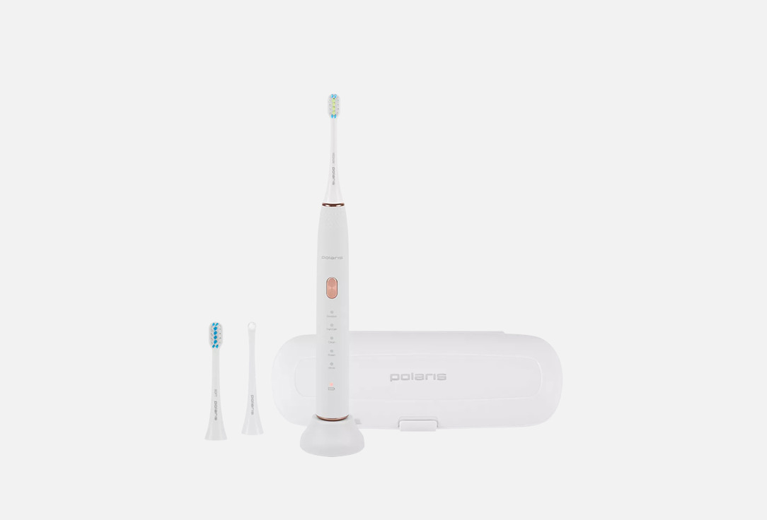 Изображение товара Электрическая зубная щетка Polaris PETB 0701 TC с насадками и беспроводной зарядкой