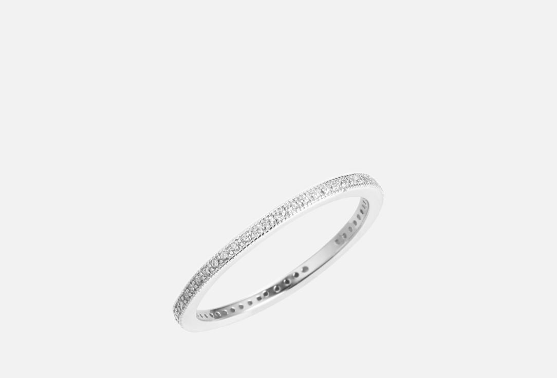 Изображение товара Серебряное кольцо Fresh Spark Line с 53 фианитами 925 пробы родирование