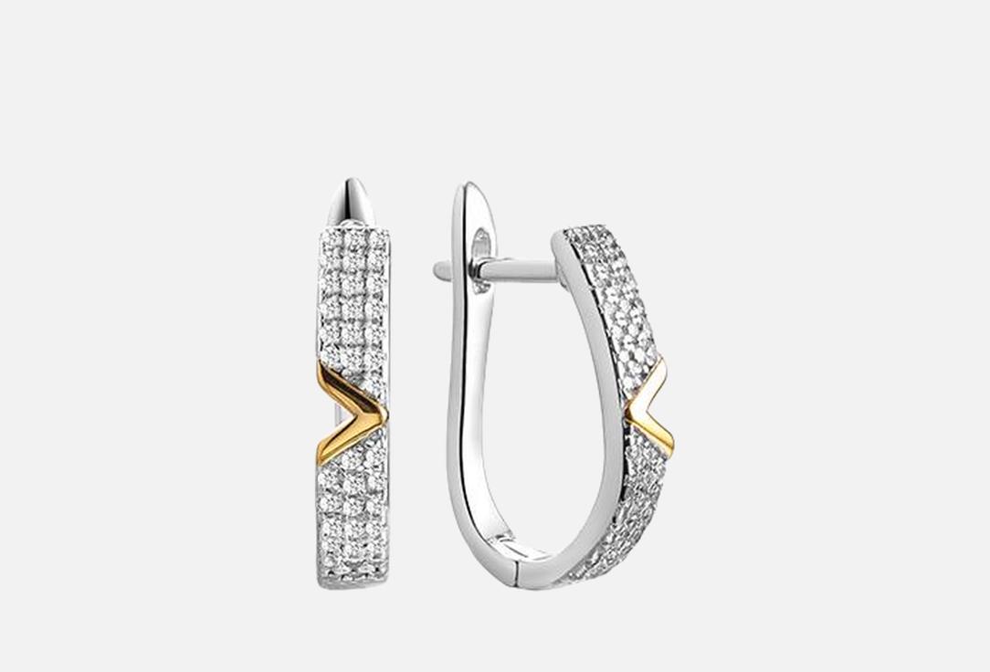 

Серьги серебряные FRESH, Spark Line 2 шт