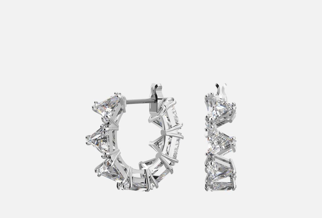 Изображение товара Серьги Swarovski Matrix серебряные с синтетическими кристаллами 1.5x0.5 см