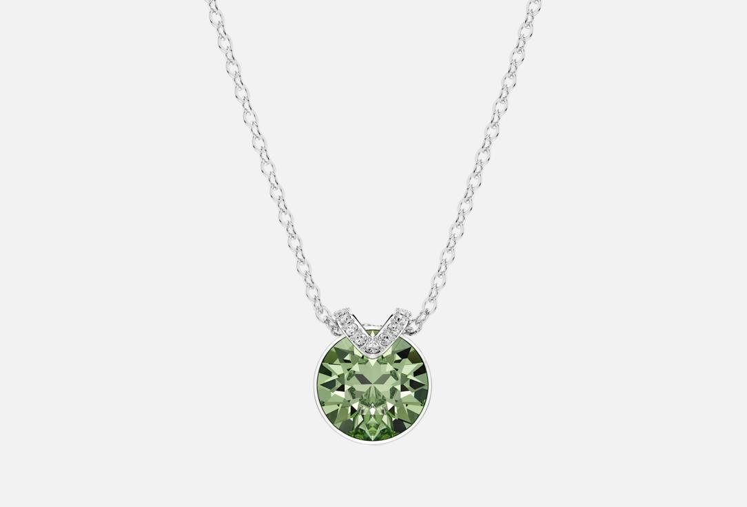 Изображение товара Колье с подвеской Swarovski Bella из латунь и кристалл, зеленый, 38-43 см