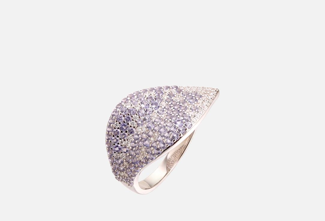 Изображение товара Серебряное кольцо Fresh Flower с фианитами 925 пробы, родирование