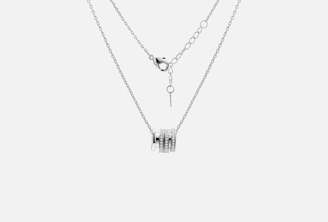 Изображение товара Серебряное колье Fresh Sweet point с фианитами 925 пробы, родирование 42см