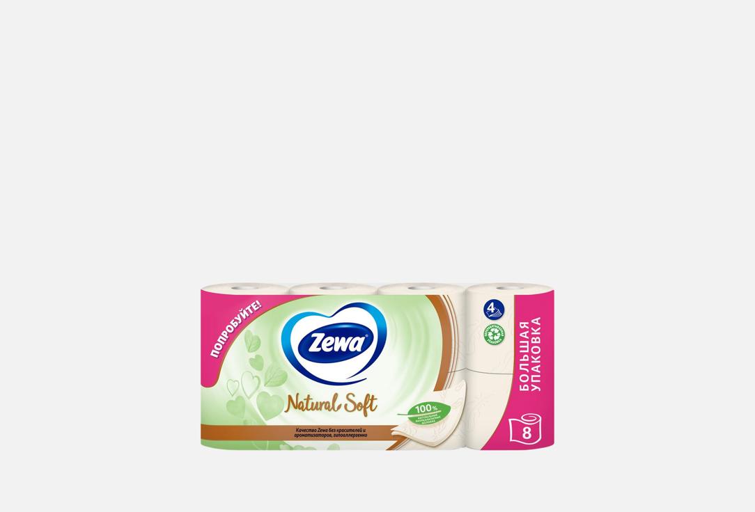 

Туалетная Бумага ZEWA, Natural Soft 8 шт