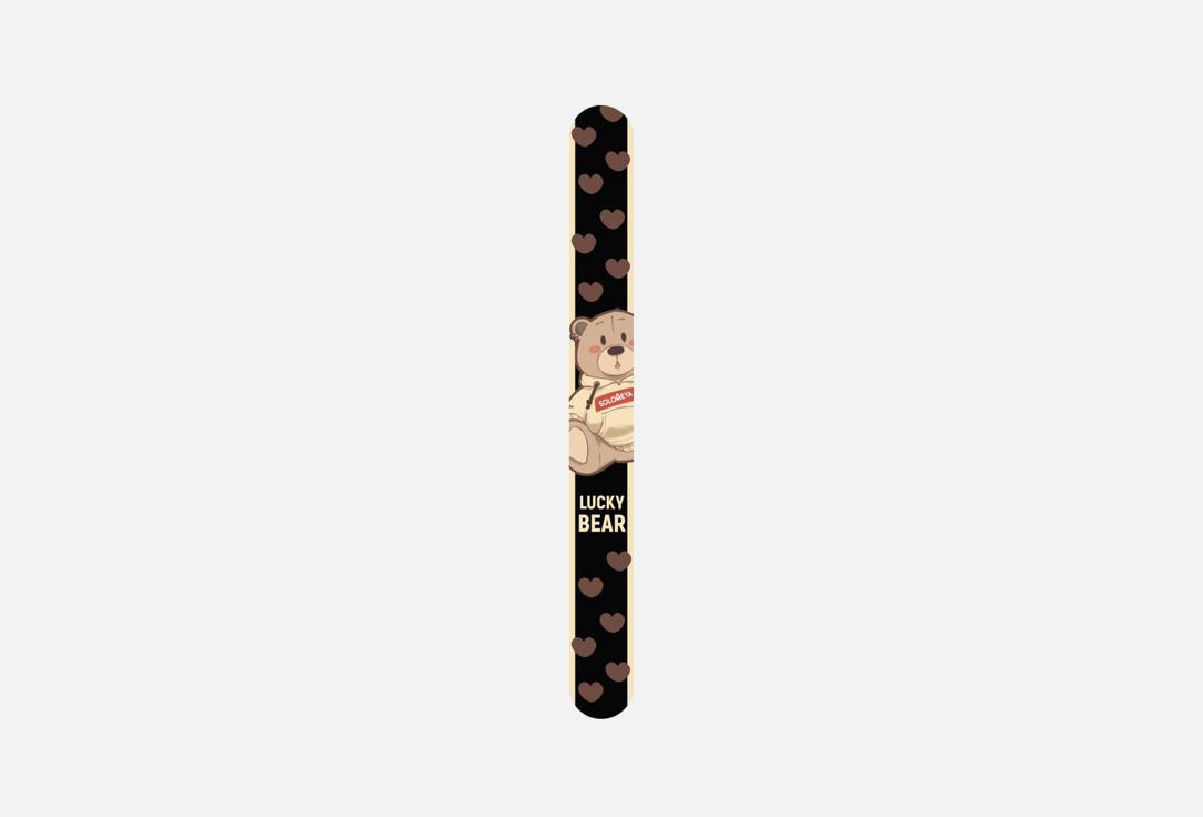 Пилка для ногтей 180/220 SOLOMEYA Lucky bear 1 шт
