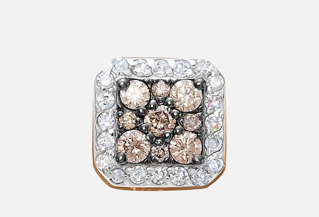 Изображение товара Подвеска золотая Vesna Jewelry Коньячный бриллиант