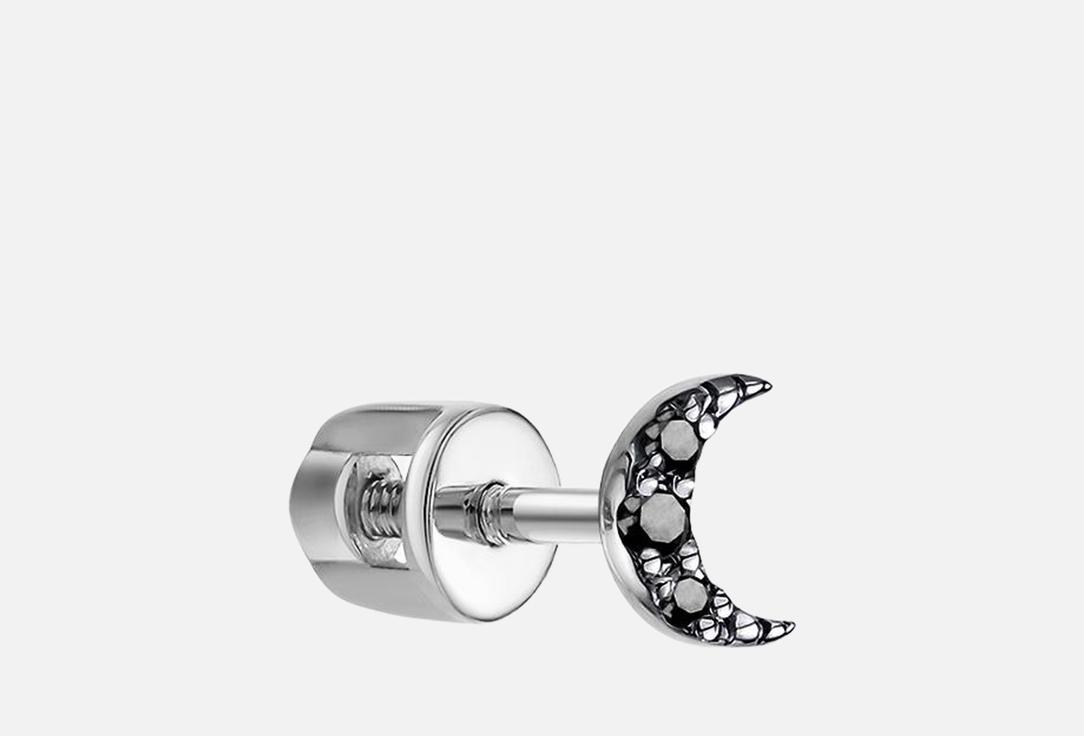 Изображение товара Моносерьга золотая Vesna Jewelry Черный бриллиант