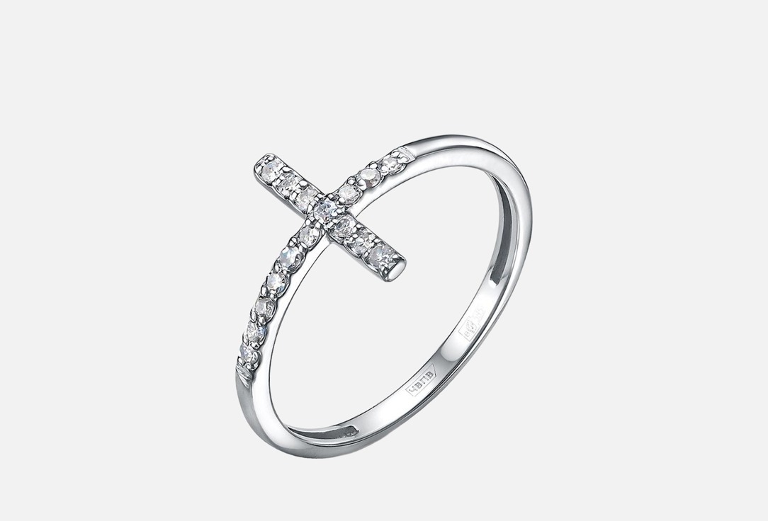 Изображение товара Кольцо из белого золота с бриллиантами Vesna Jewelry 16 вставок