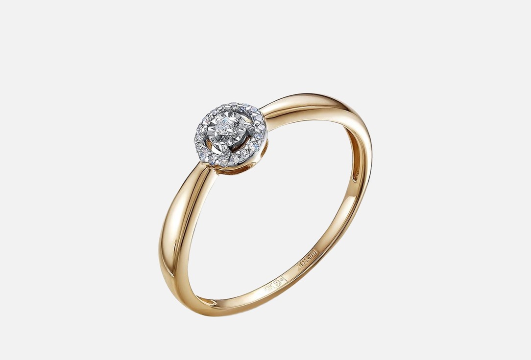 Изображение товара Золотое кольцо Vesna Jewelry с бриллиантами 585 пробы