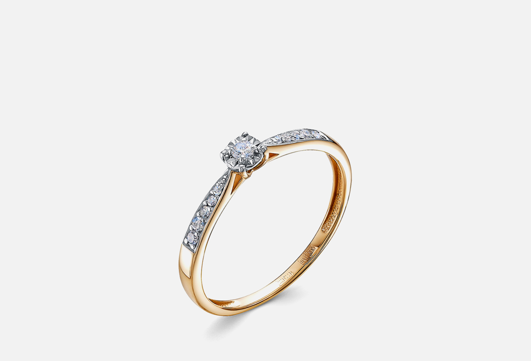 Изображение товара Золотое кольцо Vesna Jewelry с бриллиантами для женщин