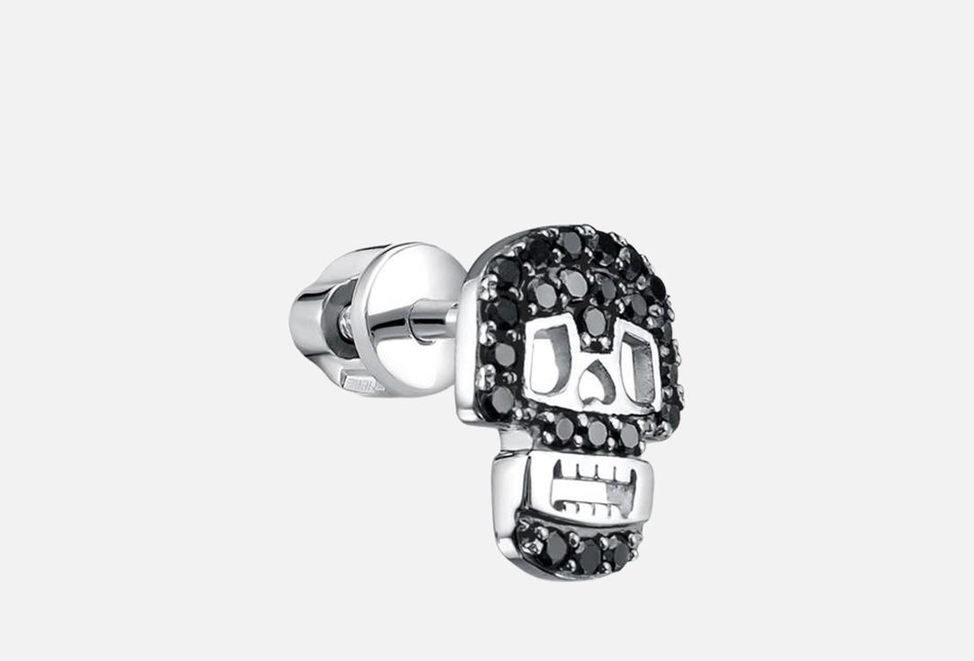 Изображение товара Моносерьга золотая Vesna Jewelry Черный бриллиант