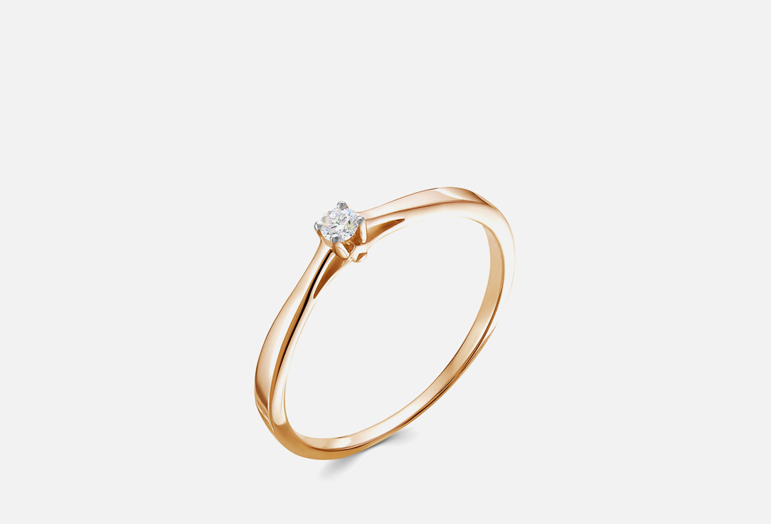 Изображение товара Золотое кольцо Vesna Jewelry с бриллиантом из 585 золота для женщин