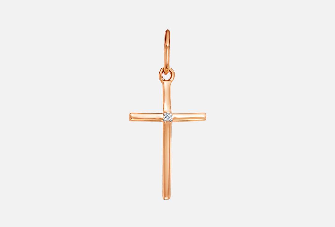 Изображение товара Золотой крестик Vesna Jewelry с бриллиантом 585 пробы для женщин