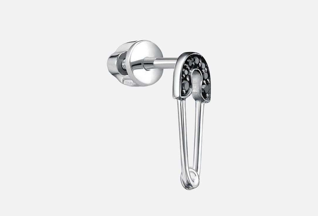 Изображение товара Моносерьга золотая Vesna Jewelry Черный бриллиант