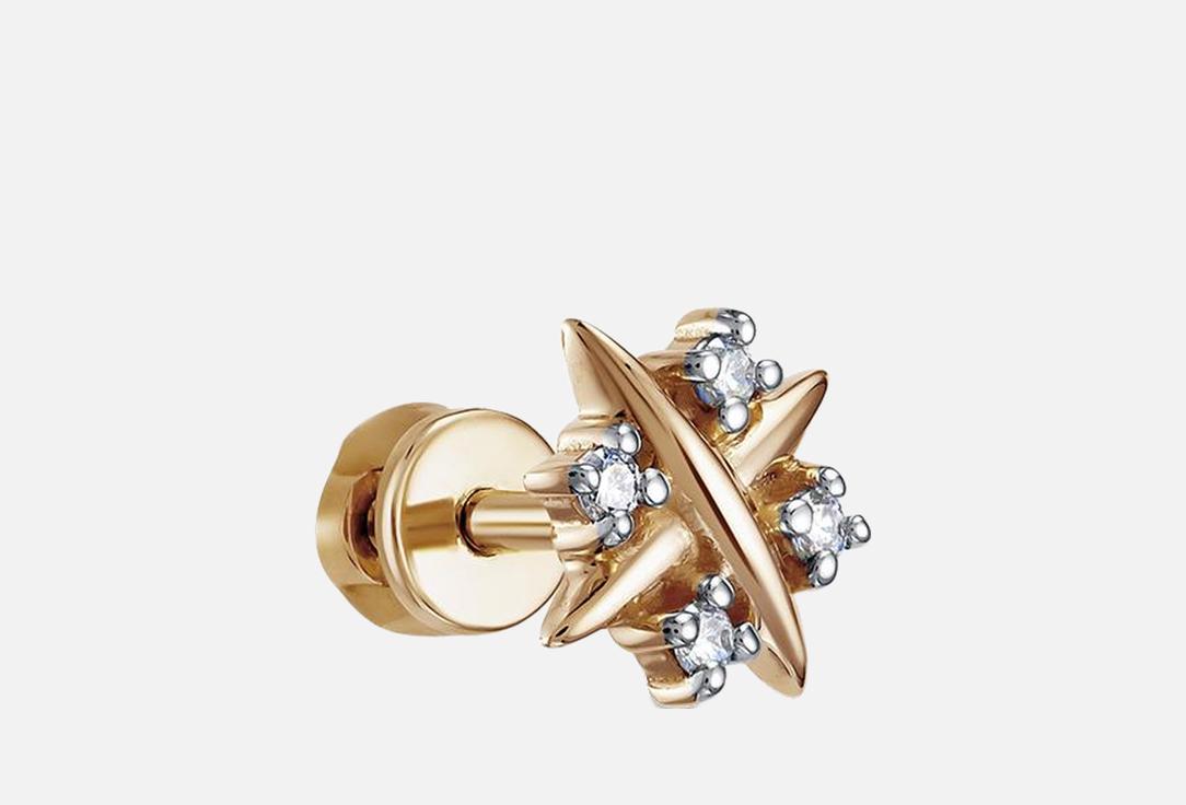 Изображение товара Моносерьга золотая Vesna Jewelry Бриллиант