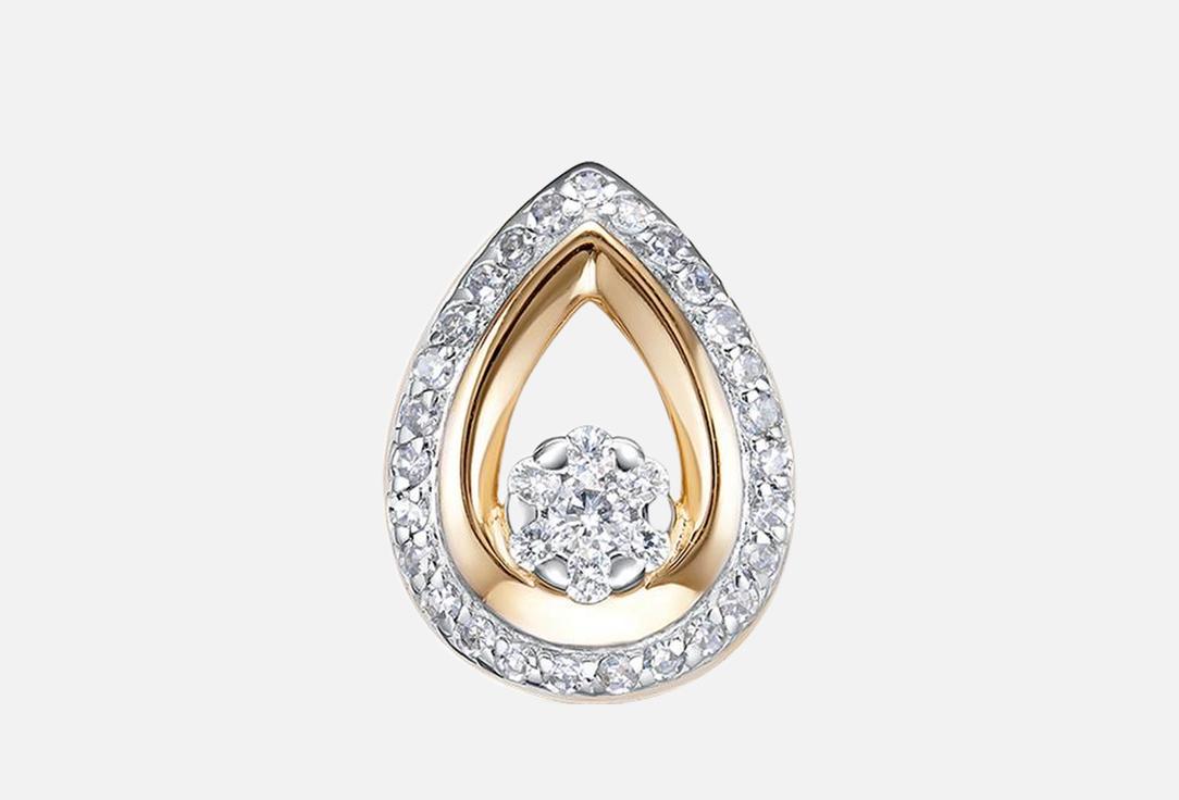 

Подвеска золотая VESNA JEWELRY, Бриллиант 1 шт