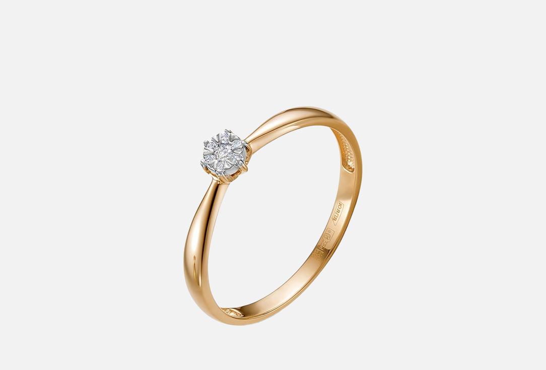 Изображение товара Золотое кольцо Vesna Jewelry с бриллиантами 585 пробы для женщин