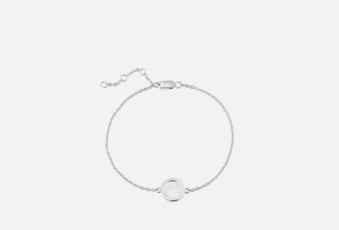 Изображение товара Серебряный браслет с перламутром и покрытием родирование для женщин