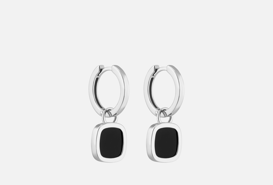 Изображение товара Серьги Серебряные Золото Русских Onyx square
