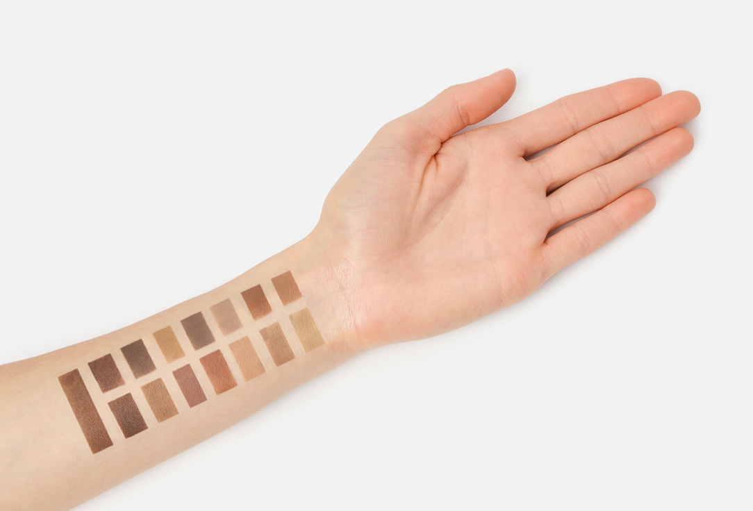 VISEART 15-pan structure brow, shadow, hairline & contour palette 22.5 г — фото 5