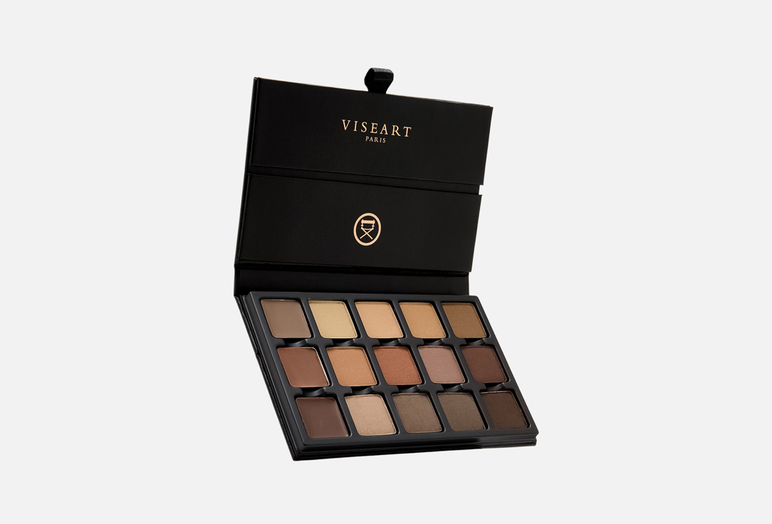 

Палетка теней для бровей, век и лица VISEART, 15-pan structure brow, shadow, hairline & contour palette 22.5 г