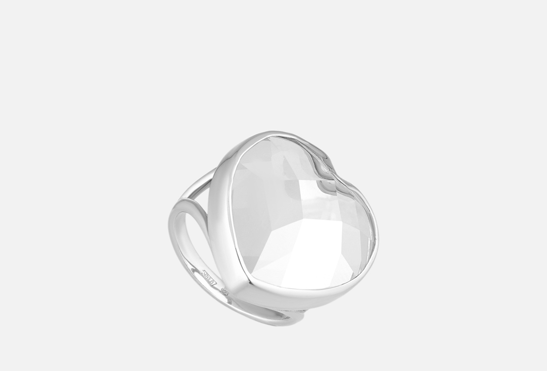 Изображение товара Кольцо-сердце серебряное SECRETS jewelry из хрусталя