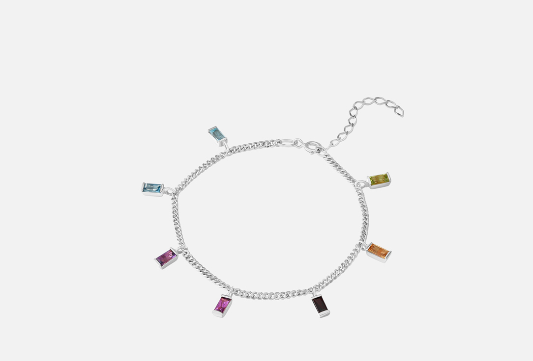 Изображение товара Серебряный браслет SECRETS jewelry с радужными вставками для женщин