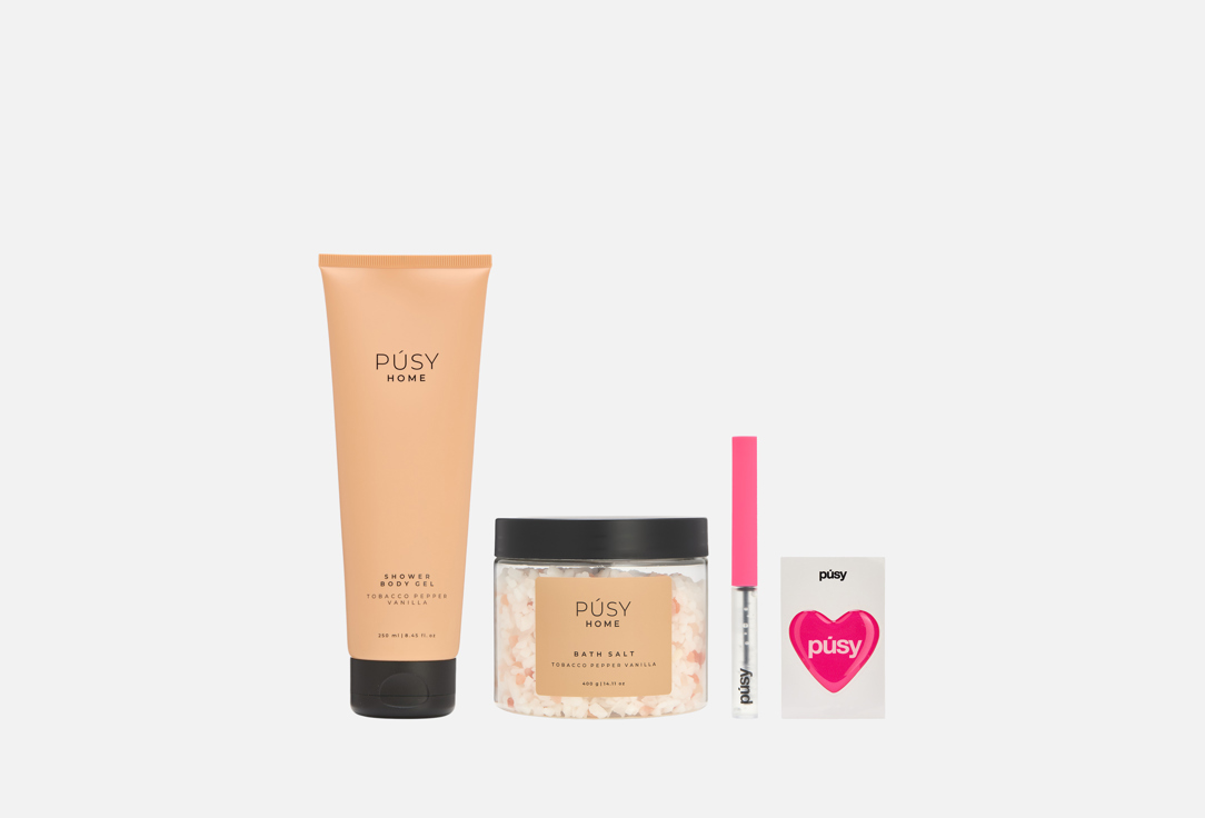 Изображение товара Набор для бровей и тела PUSY Body service с гелем и солью для ванн