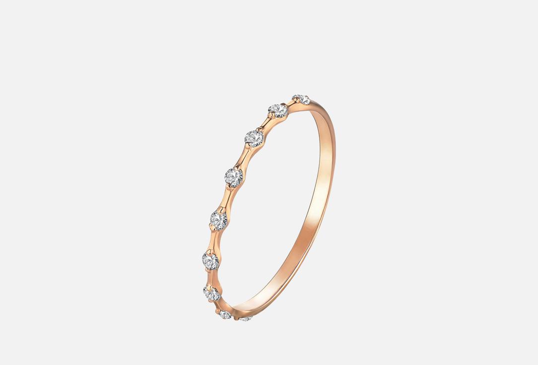 Изображение товара Кольцо серебряное Moonka White Topaz Plated in Rose Gold