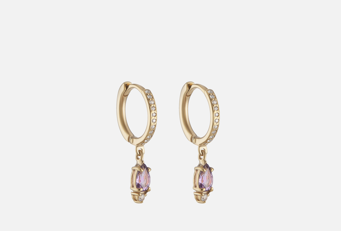 Изображение товара Серьги серебряные Moonka Amethyst Pear