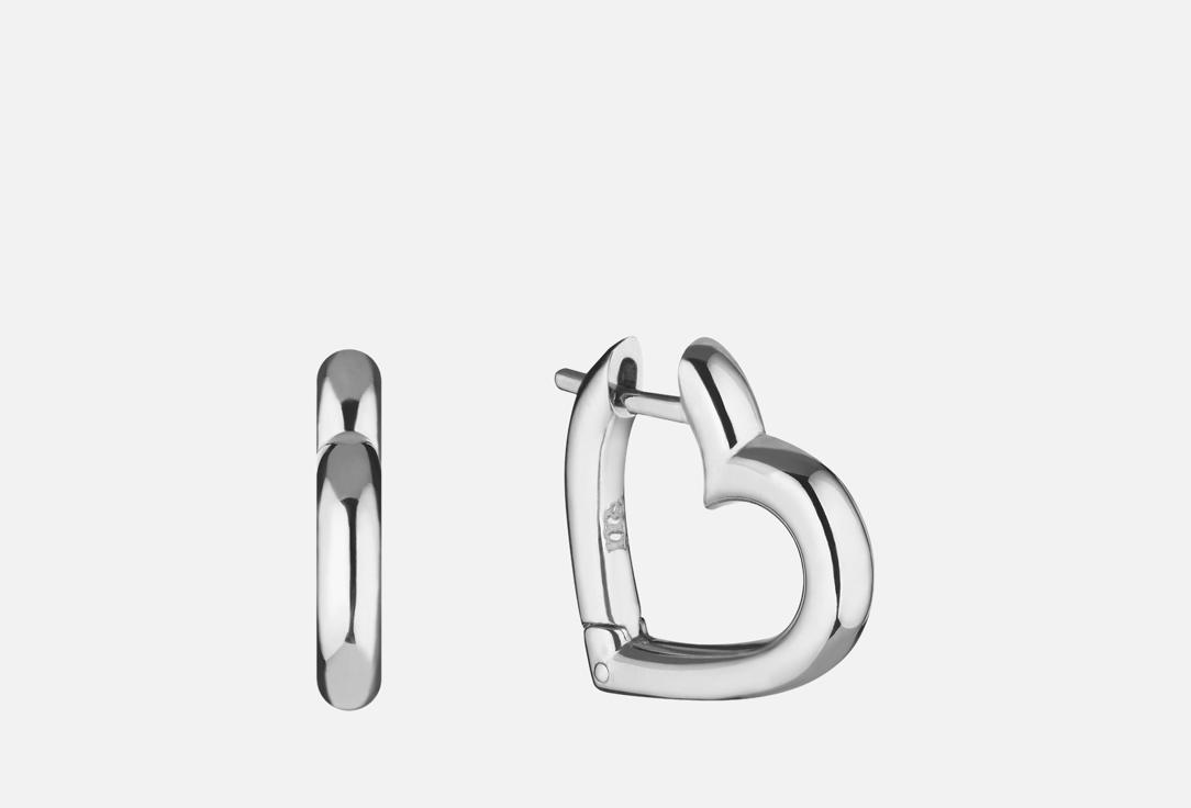 Серьги серебряные MOONKA Heart 2 шт
