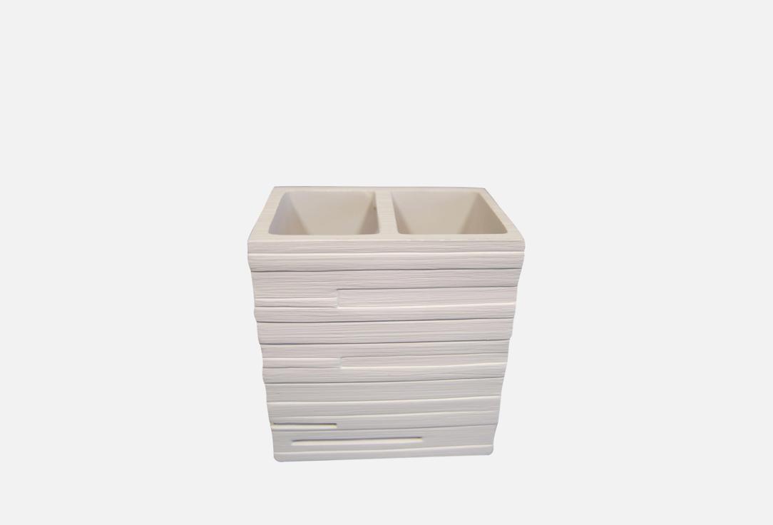 Изображение товара Стаканчик для зубной щетки Ridder Brick белый