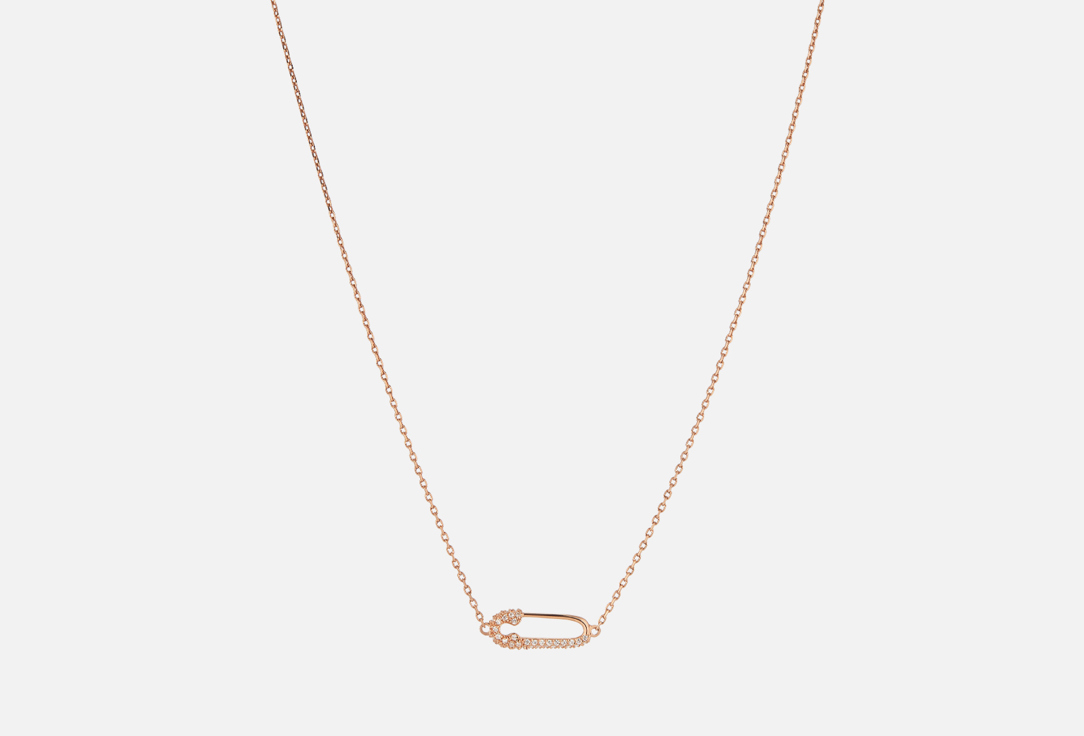 Изображение товара Колье серебряное Cheeky Me с позолотой и фианитами