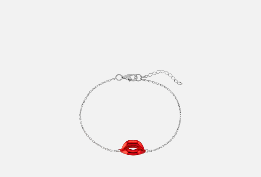 Изображение товара Браслет серебряный Cheeky Me Kiss red