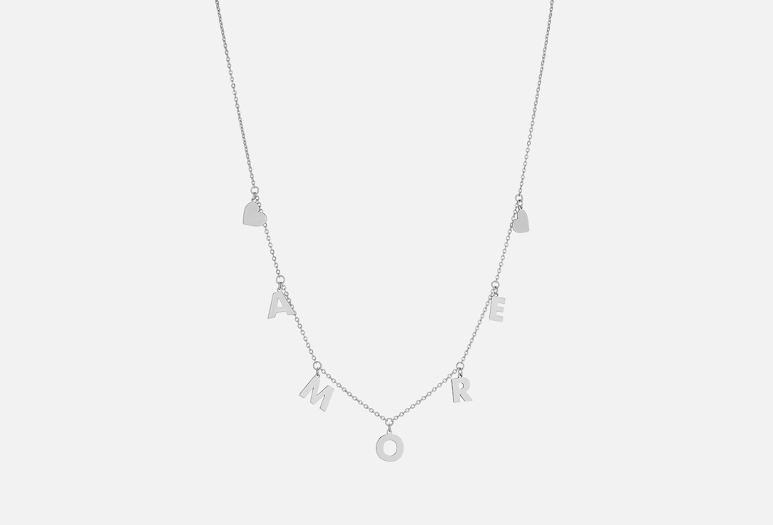 Изображение товара Колье серебряное Cheeky Me AMORE с подвесами из букв