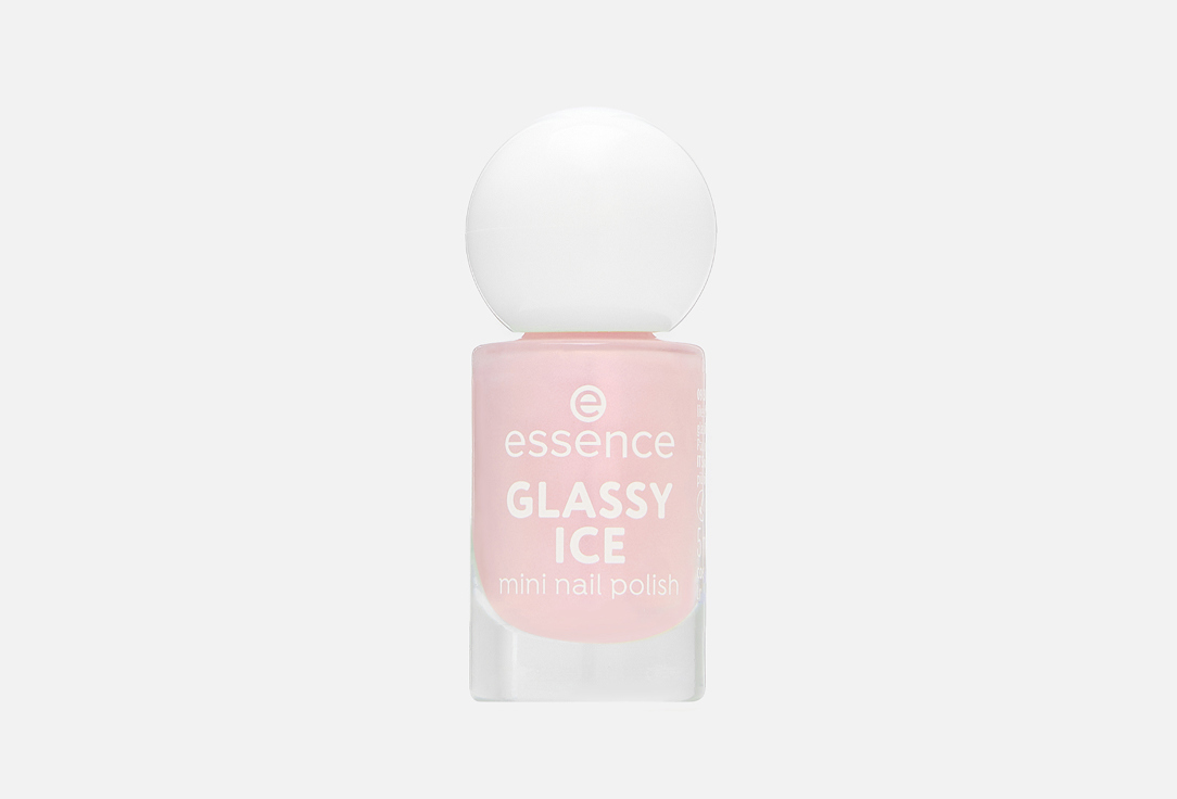 Изображение товара Лак для ногтей Essence Glassy ice mini nail polish нежно-розовый шиммер 5 мл