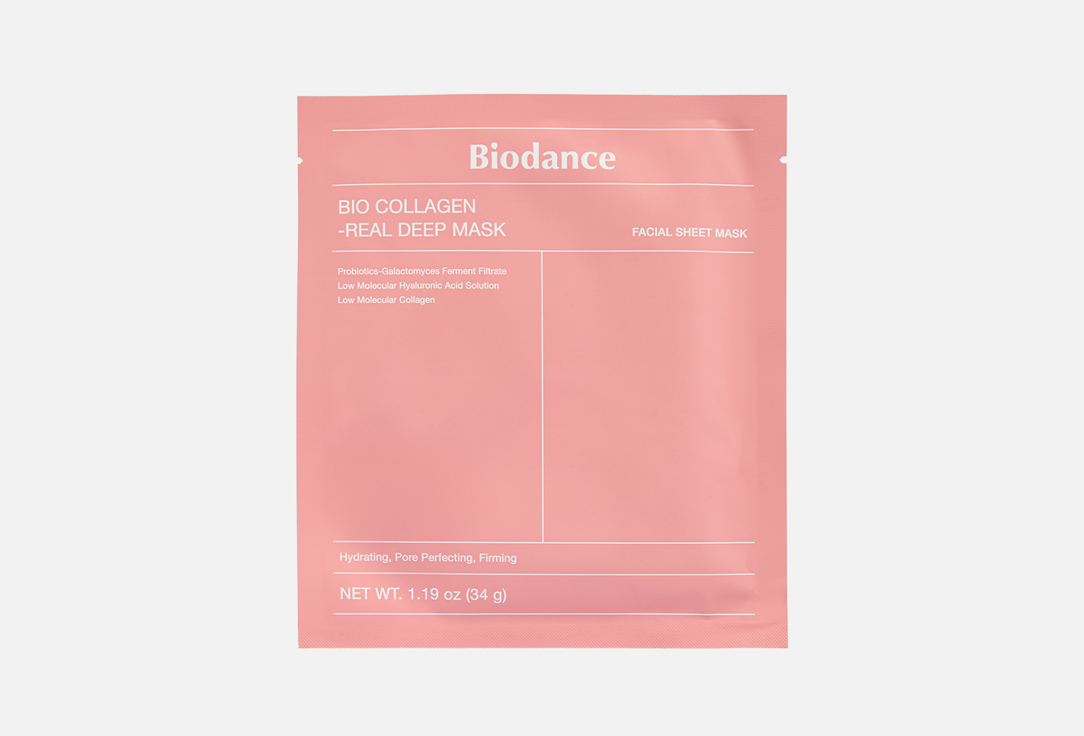 

Гидрогелевая увлажняющая маска для упругости кожи лица BIODANCE, BIO COLLAGEN-REAl 1 шт
