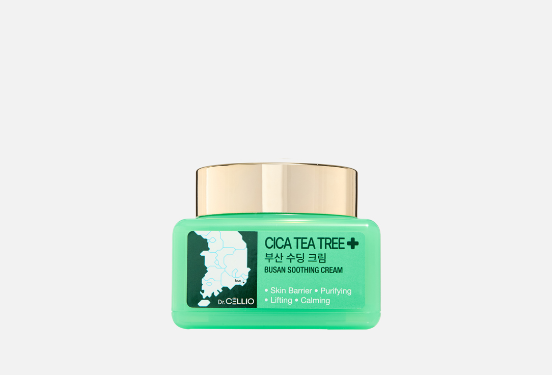 

Крем для лица DR.CELLIO, BUSAN CICA TEATREE SOOTHING CREAM 75 мл