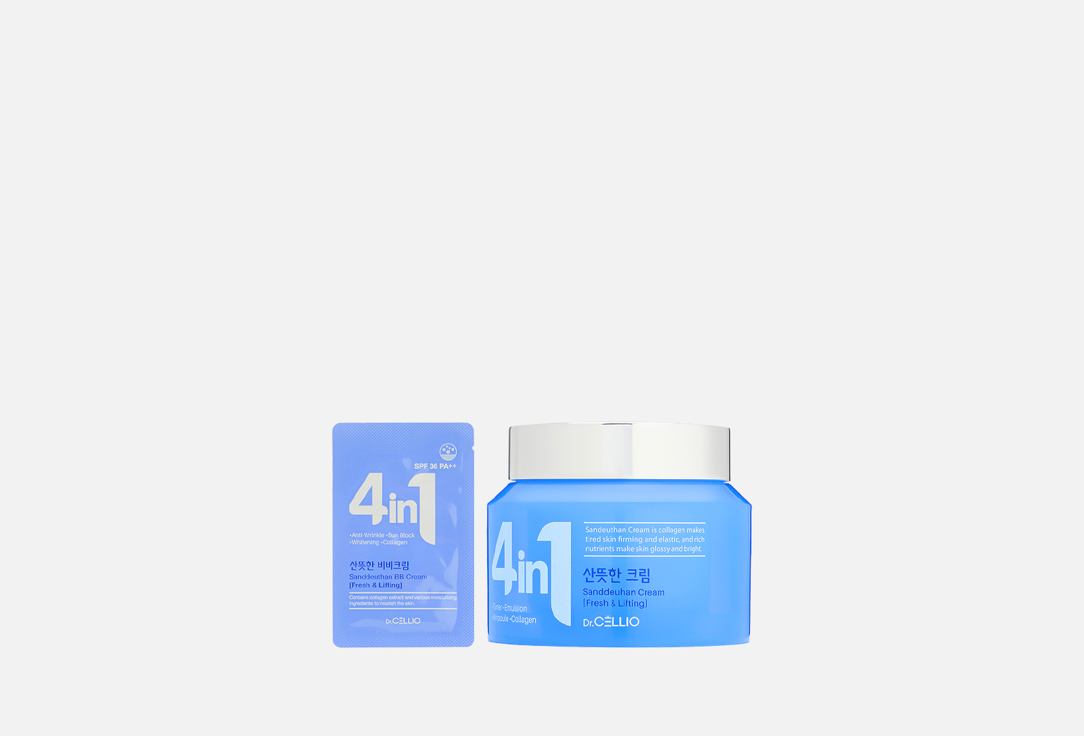 Изображение товара Крем для лица Dr.Cellio 4 1 SANDDEUNHAN Collagen омолаживающий увлажняющий для всех типов кожи 70 м